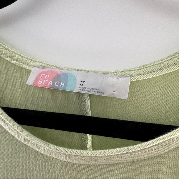 Free People Beach Island Retreat Maxi Tank Dress Sleeveless Lime Green Medium - Picture 2 of 9